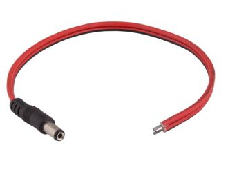 1ft DC Power Cable Pigtail Male Plug