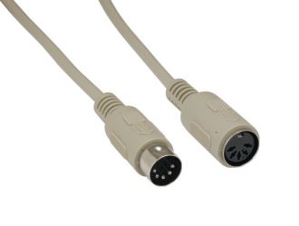 6ft DIN5 M/F AT Keyboard Extension Cable