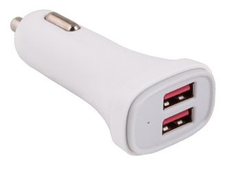 Dual USB Port Car Charger 4.8 Amp (2.4A/2.4A) with Smart IC Charge