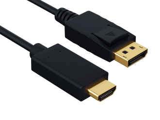 10ft Gold Plated Premium DisplayPort 1.2 to 4K HDMI Male to Male Cable