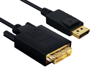 6ft Gold Plated Premium DisplayPort to DVI Male to Male Cable