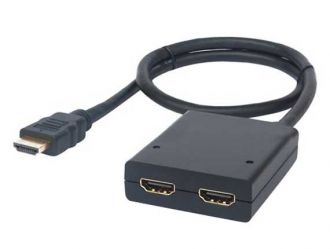 HDMI Amplifier Splitter 1x2 Pigtail Type with Power Adapter