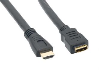 3ft CL2 Rated HDMI M/F Extension Cable with Ethernet 24AWG