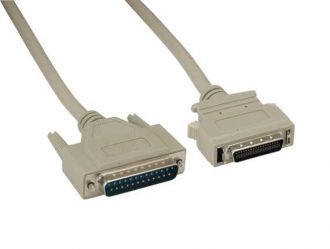 IEEE-1284 DB25M to HPCN36M Parallel Printer Cable