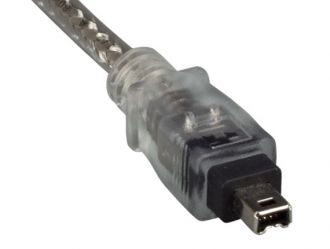 6ft IEEE 1394a FireWire 400 4-pin to 4-pin, Clear