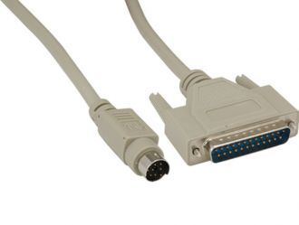 6ft Mini-DIN8 Male to DB25 Male MAC to Modem Cable