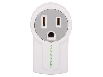 Mini AC Outlet Wall Tap with 1 Port USB Charger