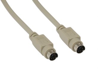3ft Mini-DIN6 M/M PS/2 Keyboard/Mouse Cable