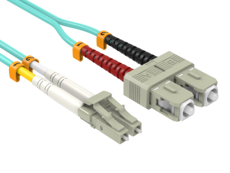 3m OM3 LC/SC Duplex 50/125 Multimode 10Gb OFNR Corning Fiber Optic Cable