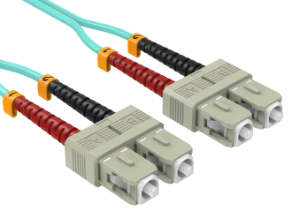 10m OM3 SC/SC UPC Duplex 50/125 Multimode 10Gb OFNR Fiber Optic Cable