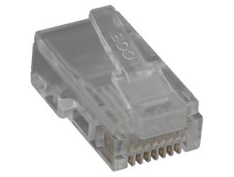 RJ45 8P8C Modular Plug for Flat Stranded Cable, 50pcs/Bag