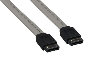 1m 7-pin 180° Serial ATA Device Cable for External Use