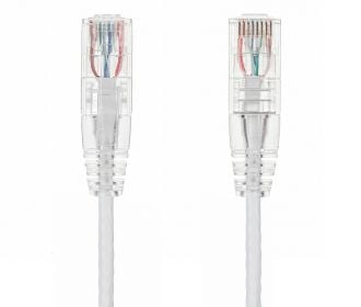14ft Slim Cat6 28 AWG UTP Snagless Ethernet Network Patch Cable, White