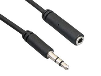 12ft 3.5mm Stereo Male to Female Extension Audio Cable Slim Type