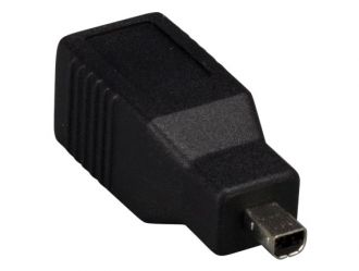 USB B Female to Mini B 4-pin Male Adapter