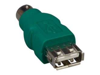 USB Type A Female to PS/2 6-pin Male Converter For Logitech