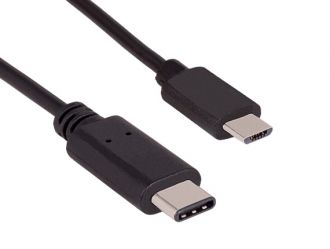2m USB 2.0 C Male to Micro-B Male Cable 480M 3A, Black