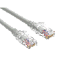 1ft Cat6 UTP snagless patch cable, 24AWG, RJ45 with 50-micron gold contacts, clear strain relief boot, grey color, for high-performance Gigabit Ethernet connections. thumbnail