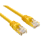 30ft Cat6 UTP Ethernet Network Patch Cable Snagless 24AWG Bare Copper, Yellow thumbnail