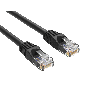 3ft Cat5e UTP Ethernet Network Patch Cable Snagless 24AWG Bare Copper, Black thumbnail