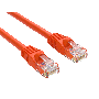 1ft Cat5e UTP Ethernet Network Patch Cable Snagless 24AWG Bare Copper, Orange thumbnail