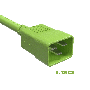 2ft 12AWG IEC320 C20 to IEC320 C19 Heavy Duty Power Cord 20A 250V green thumbnail