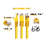 1.5ft Cat6 UTP Ethernet Network Patch Cable Snagless 24AWG Bare Copper, Yellow thumbnail