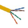 1000ft Cat5e 350 MHz UTP Solid Bulk Cable Riser Rated CMR Yellow thumbnail