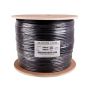 1000ft Cat5e 350 MHz UTP Solid Direct Burial Outdoor Bulk Ethernet Cable, Black thumbnail