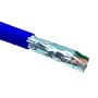 1000ft Cat6 550 MHz Shielded Stranded Bulk Cable, Blue thumbnail