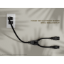 72 inches (6ft) IEC-320 C14 to C13 & C5 Power Extension Cord Y-Splitter Cable 18AWG 2.5A/250V SJT, Black thumbnail