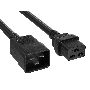 15ft 12 AWG IEC320 C20 to IEC320 C19 Heavy Duty Power Cord 20A 250V  thumbnail