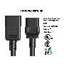 15ft 12 AWG IEC320 C20 to IEC320 C19 Heavy Duty Power Cord 20A 250V  thumbnail