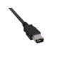 10ft IEEE 1394b FireWire 800 9-pin to 6-pin Male to Male Data Transfer Cable, Black thumbnail