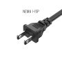 15FT NEMA 1-15P to C7 Notebook Power Cord Non-Polarized 18AWG SPT-2 7A/125V, Black thumbnail