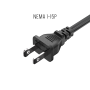 3ft NEMA 1-15P to C7 2-Prong Notebook Power Cord, Polarized, 18 AWG, SPT-2, 10A/125V, Black thumbnail