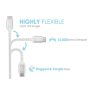 2m USB 2.0 A Male to C Male Braided Cable 480M 3A, Blue thumbnail