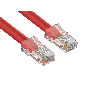 10ft Cat5e UTP Non-Booted Ethernet Network Patch Cable 24AWG Bare Copper, Red thumbnail