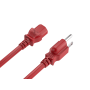 6ft NEMA 5-15P to C13 Universal  AC Power Cord 14AWG  SJT 15A/125V, Red thumbnail