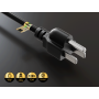14 inches NEMA 5-15P to Dual 5-15R Power Extension Cord Splitter 16AWG 13A/125V SJT, Black thumbnail