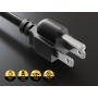 100ft NEMA 5-15P to 5-15R Power Extension Cord for Indoor and Outdoor, 14AWG, SJTW, 15A/125V, Black thumbnail