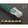 2ft Cat6 UTP Non-Booted Ethernet Network Patch Cable 24AWG Bare Copper, Green thumbnail