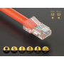 3ft Cat5e UTP Non-Booted Ethernet Network Patch Cable 24AWG Bare Copper, Orange thumbnail