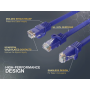 2ft Cat6a UTP 10G Ethernet Network Patch Cable Snagless 24AWG Bare Copper, Purple thumbnail