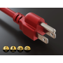 4FT NEMA 5-15P to C15 Heavy Duty Power Cord 14AWG SJT 15A/125V, Red thumbnail