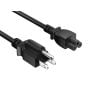 3ft NEMA 5-15P to C5 3-Prong Notebook Power Cord, 18AWG, SVT, 10A/125V, Black thumbnail