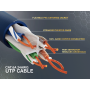 60ft Cat6a UTP 10G Ethernet Network Patch Cable Snagless 24AWG Bare Copper, Blue thumbnail