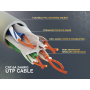 0.5ft Cat6a UTP 10G Ethernet Network Patch Cable Snagless 24AWG Bare Copper, Gray thumbnail