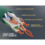 12ft Cat6a UTP 10G Ethernet Network Patch Cable Snagless 24AWG Bare Copper, Green thumbnail