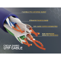 2ft Cat6a UTP 10G Ethernet Network Patch Cable Snagless 24AWG Bare Copper, Purple thumbnail